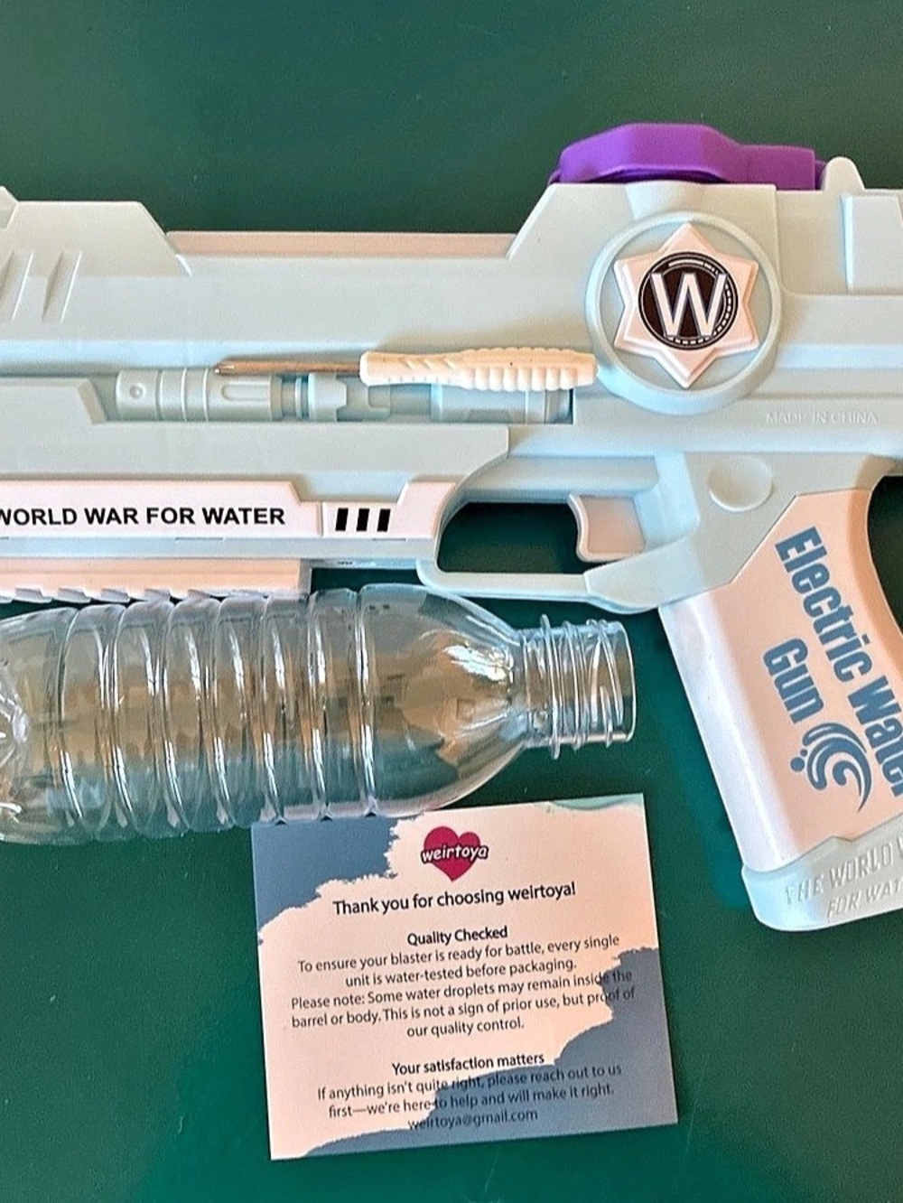weirtonya Electric Water Gun White & Pink Like New